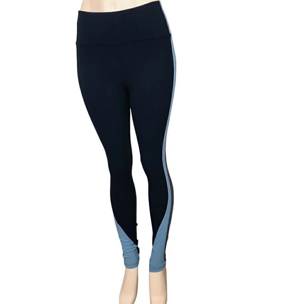 LULULEMON Navy And Baby Blue Tights Size 6 - Picture 3 of 6